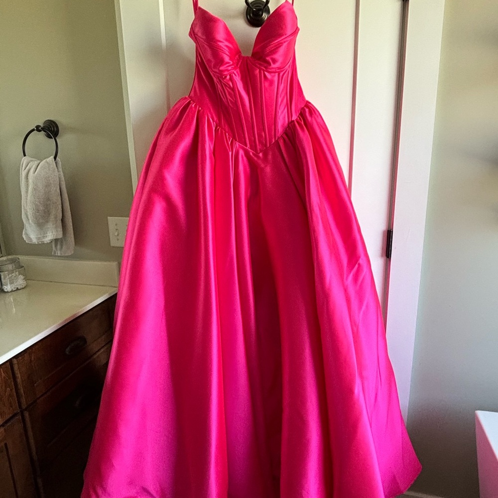 MoriLee Satin Ballgown NEW